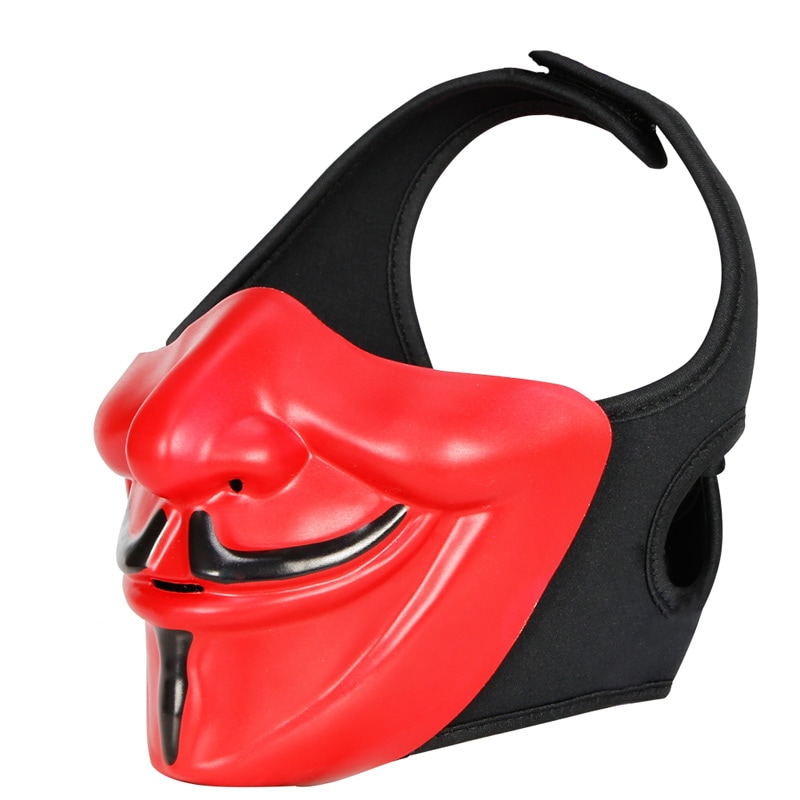 WoSporT ガイフォークスハーフマスク RED | ヘッドウェア,マスク