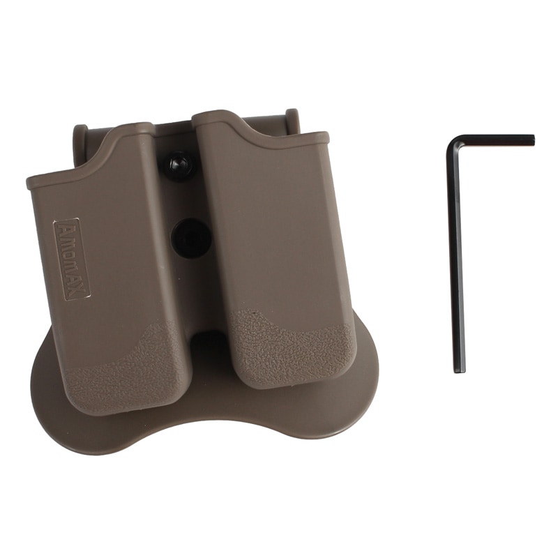 Amomax Beretta/Sig Sauer エアソフトダブルマガジンポーチ FDE