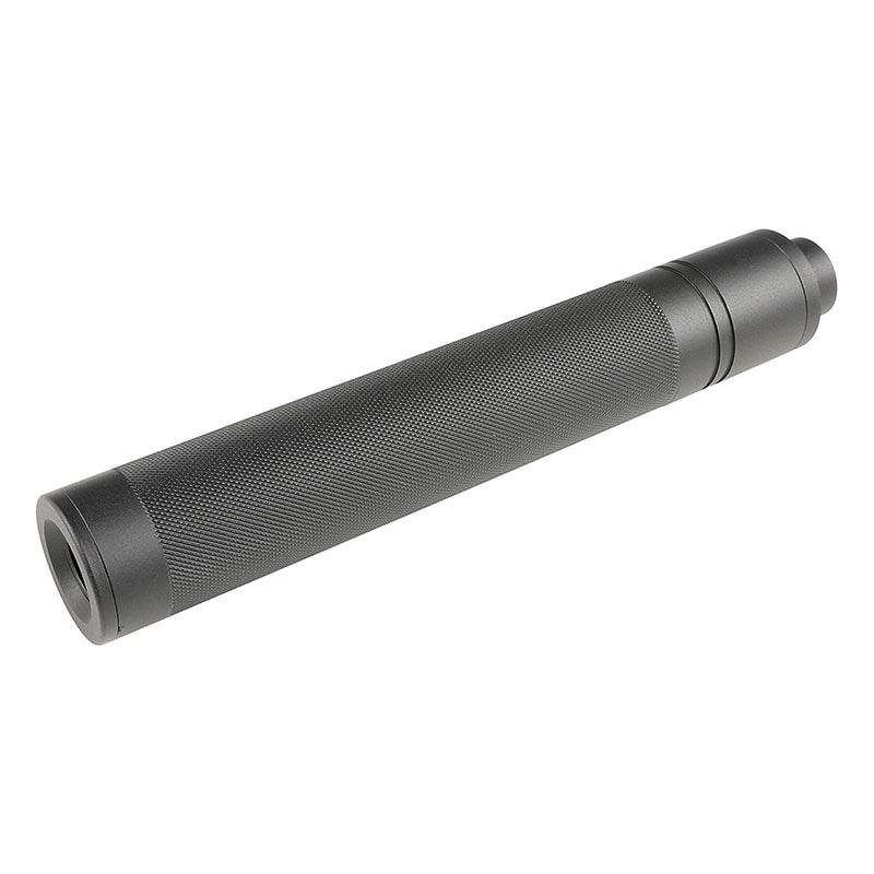 SLONG Airsoft チェッカリングスリムサイレンサー (14mm逆ネジ