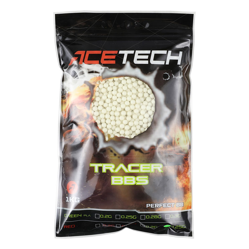 ACETECH プラトレーサーBB弾 (グリーン) 0.25g/1kg(4000発) | 消耗品