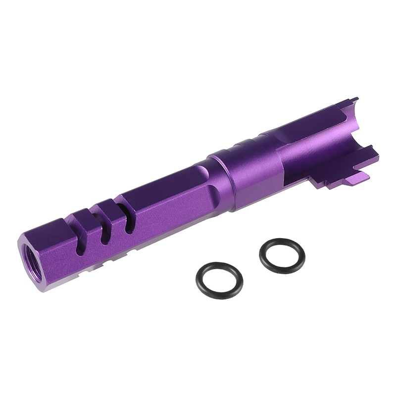 ハイキャパ5.1   アウターバレル AIP マルイ ハイキャパ5.1対応 14逆ネジ付 SVステンレス BK