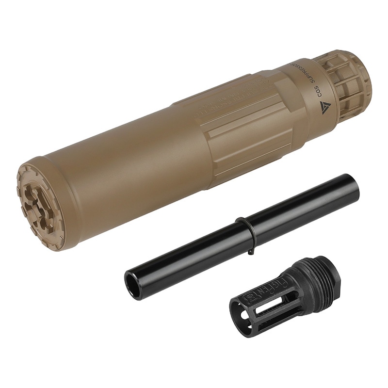 Airsoft Artisan sci-six サプレッサー Airsoft Artisan CGS SCI-SIX タイプ ダミーサイレンサー & Noveske