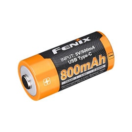 FENIX(ե˥å) ARB-L16-800UP 800mAh/3.6V ż 16340 ।Хåƥ꡼ USB Type-Cб CR123A 1