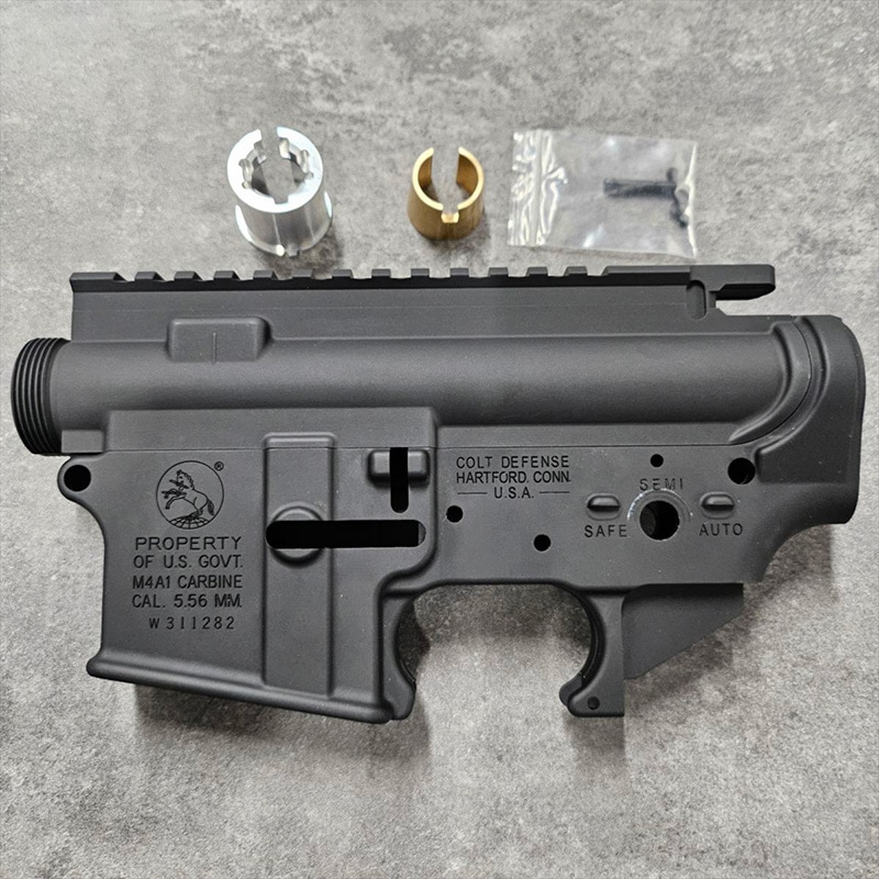 訳あり品】BJ Tac COLT刻印 レシーバー 7075アルミCNC BK(東京マルイ