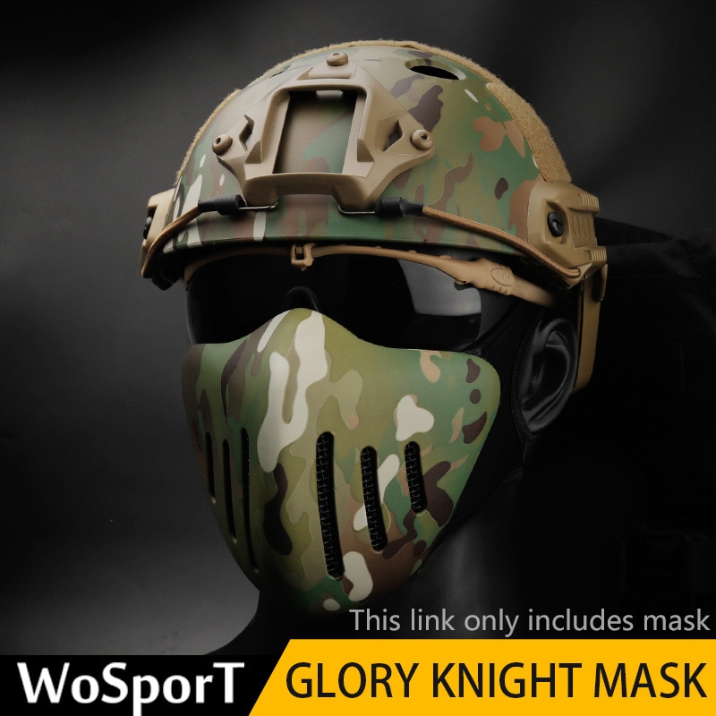 WoSporT Glory Knight ハーフメッシュマスク MCBK | ヘッドウェア