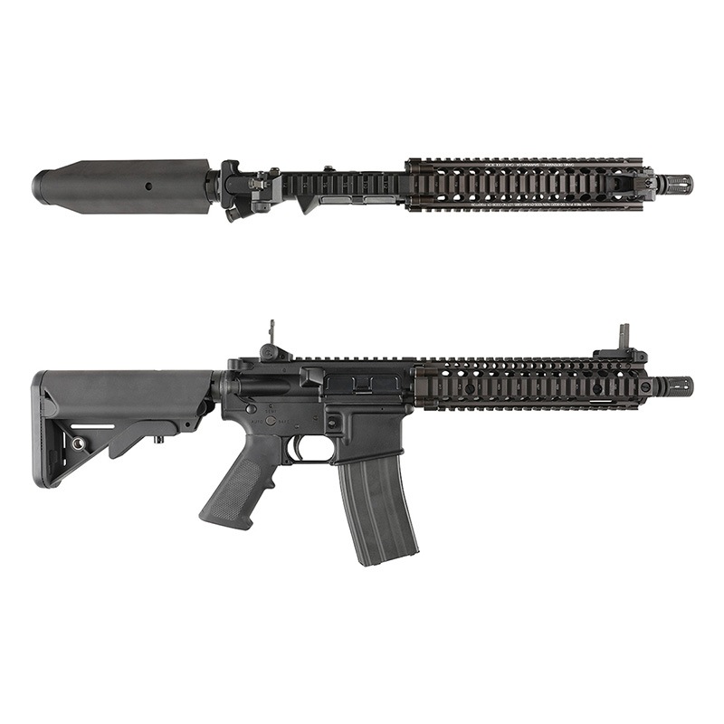 サバゲー用エアガンとプロテクターセット GHK MK18 Mod.1 CO2ガスブローバックライフル 2022ver. (鍛造