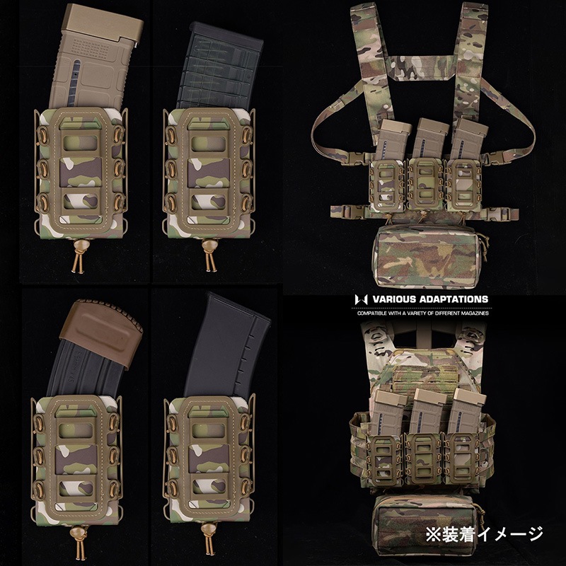 WoSporT GCスタイル ソフトシェルスコーピオンマガジンポーチ MC