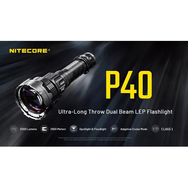 Pセール】NITECORE(ナイトコア) P40 超長距離 デュアルビーム 超高輝度