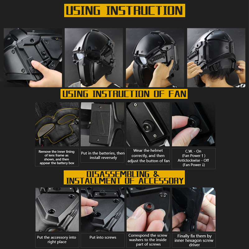 WoSporT モジュラーヘルメット ファン付 Green Goblin | ヘッドウェア