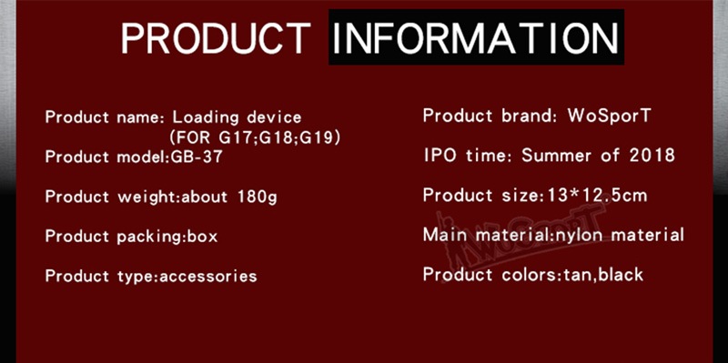 WoSporT G-KRISS Glockå XI TAN
