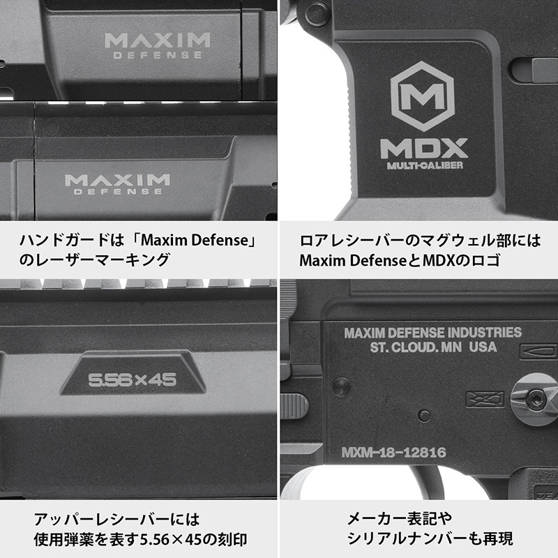 DE Airsoft Maxim Defense MDX:508C AEG (玄モーター仕様/Kestrel V2