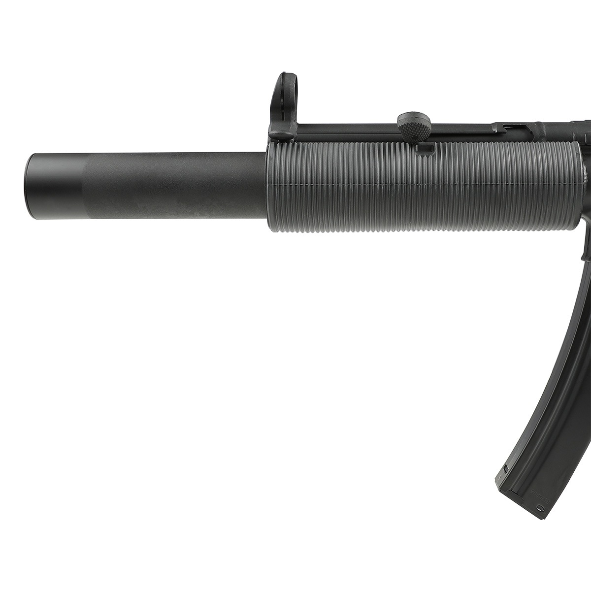 MP5 サブマシンガン ブラック サイレンサー付き SRC H&K MP5 SD6 サイレンサー フルサイズ電動ガン サブ