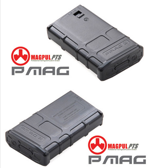 Magpul PTS/SART PMAGマガジン Mid-Cap 20連 BK ブラック 10個パック