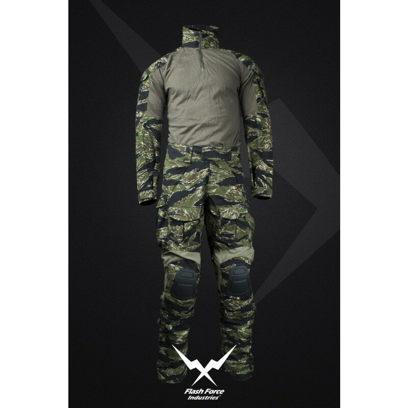 ⭐︎Flash Force Industries/コンバットシャツ＆パンツ サバゲ FFI Crye Precisionタイプ G3コンバットシャツ/パンツセット (タイガー