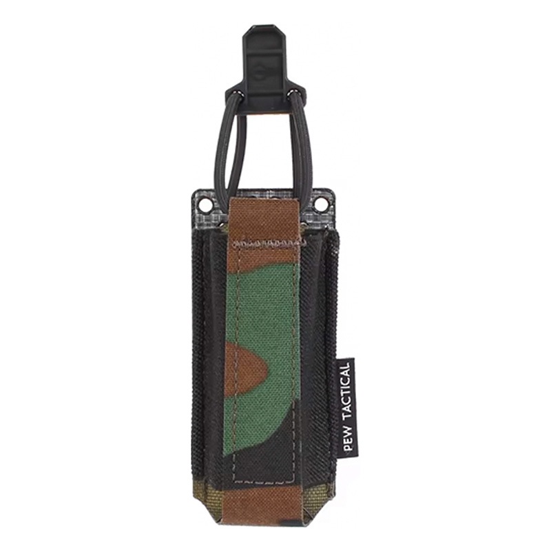 PEW Tactical エラスティック 9mm シングル ピストルポーチ Woodland
