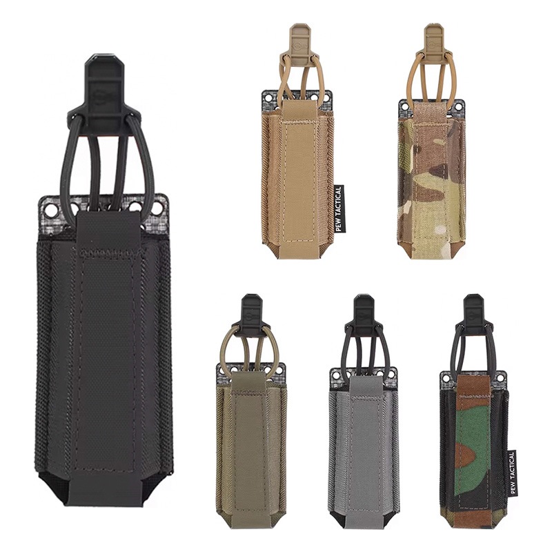 PEW Tactical エラスティック 9mm シングル ピストルポーチ Woodland