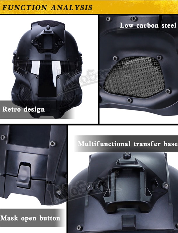 WoSporT Medieval Iron Warrior ヘルメット GRAY | ヘッドウェア
