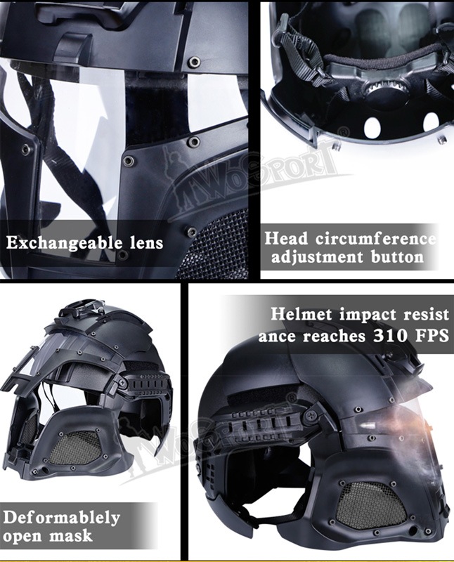 WoSporT Medieval Iron Warrior ヘルメット GRAY | ヘッドウェア
