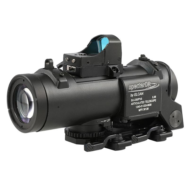 ELC SPECTOR DR タイプ オープンサイト付き 1-4倍率可変スコープ BK