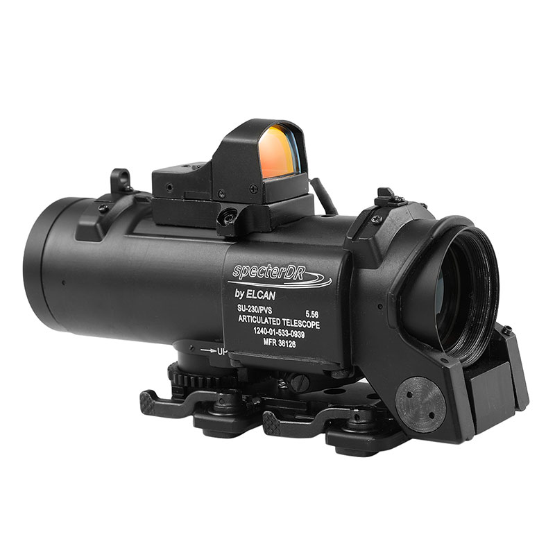 ELC SPECTOR DR タイプ オープンサイト付き 1-4倍率可変スコープ BK