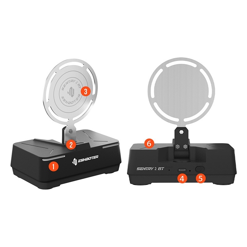 Eshooter Sentry 2 BT ワイヤレストレーニングターゲット Black