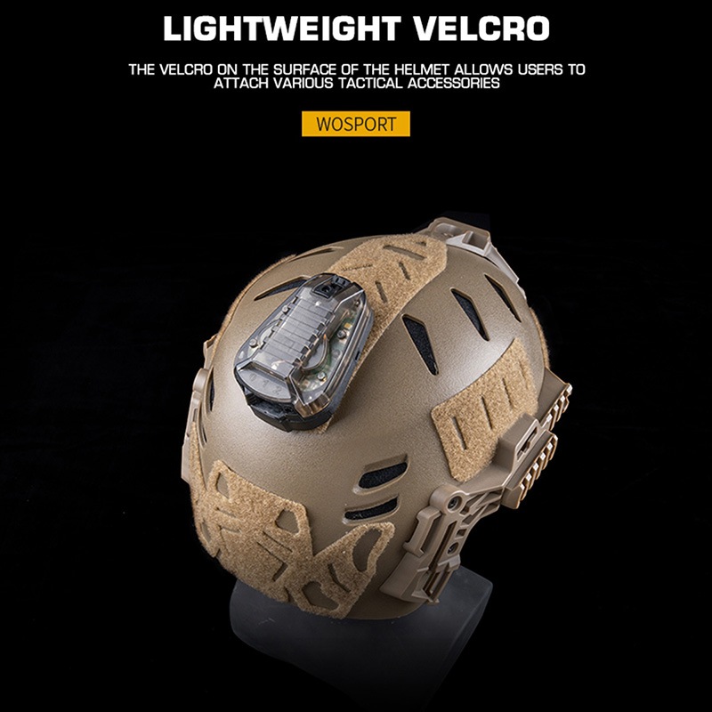 WoSporT Team Wendy Helmet用 軽量ベルクロセット Black | ヘッド