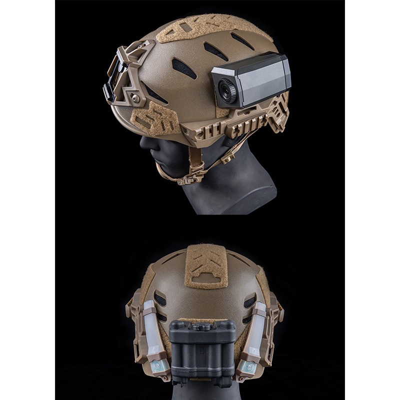 WoSporT Team Wendy Helmet用 軽量ベルクロセット Black | ヘッド