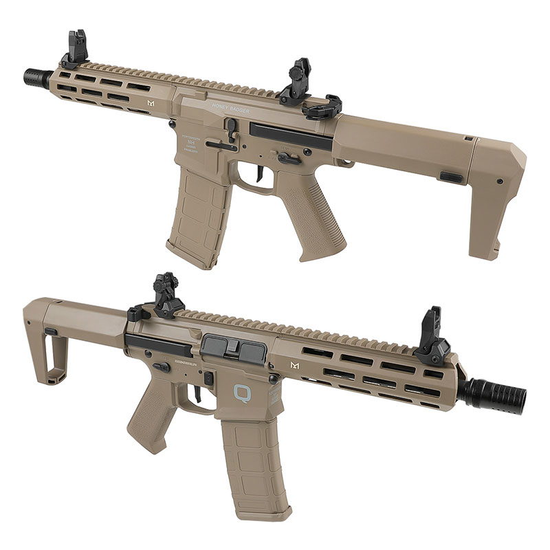 DE Airsoft ハニーバジャー Honey Badger by Q SBR AEG スポーツ