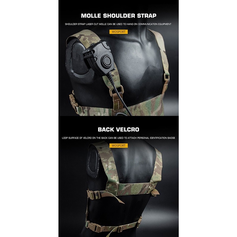 WoSporT Ferro Conceptsタイプ チェストリーリグ ワイドハーネス