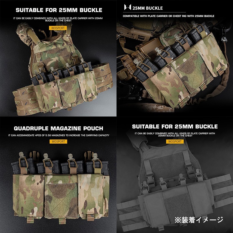 WoSporT VSスタイル QUAD 5.56プラカード GP CB | サバゲー装備品