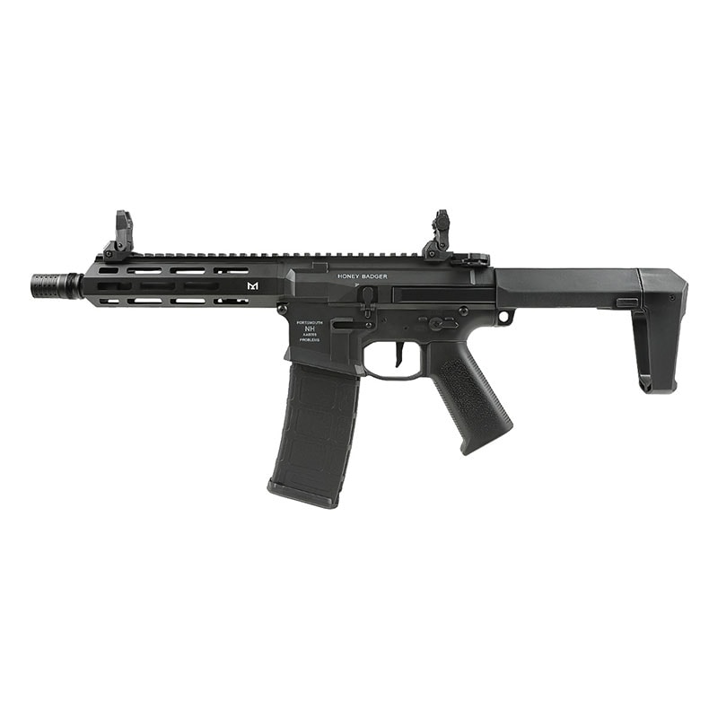 DE Airsoft ハニーバジャー Honey Badger by Q SBR AEG (玄