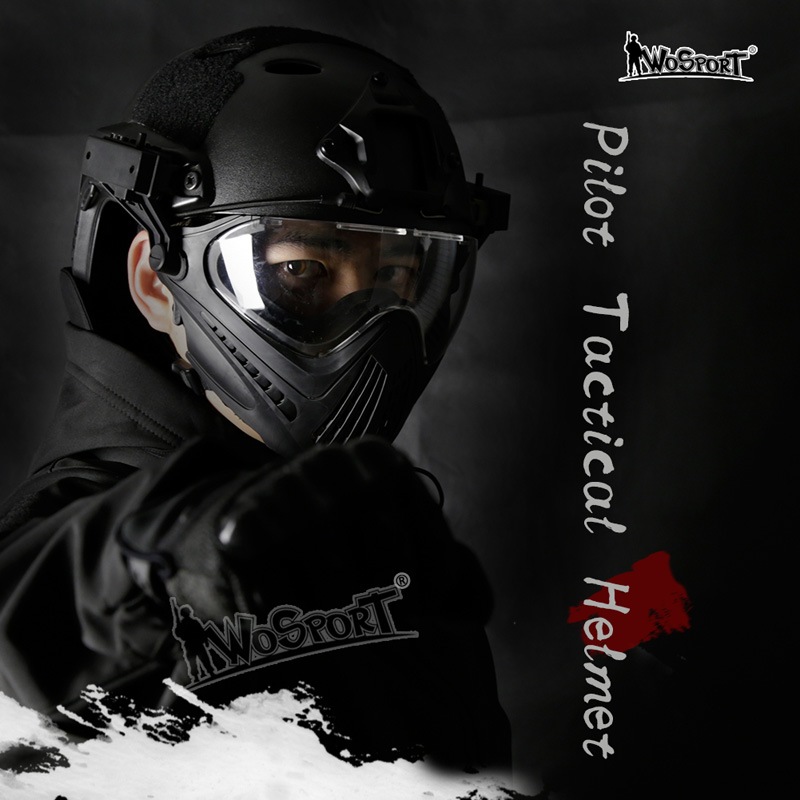 WoSporT パイロットタクティカルヘルメット PJ (FASTヘルメット
