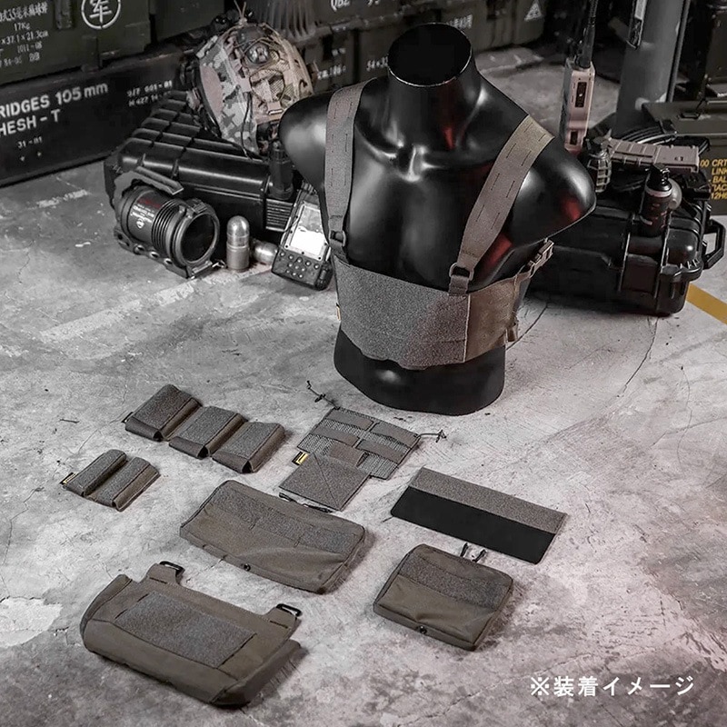f&s スタイル　チェストリグ EMERSON FCスタイル チェストリグセット Black | サバゲー装備品