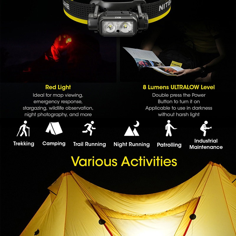 NITECORE(ナイトコア) NU43 アルミフレーム トレイルランニング用 超
