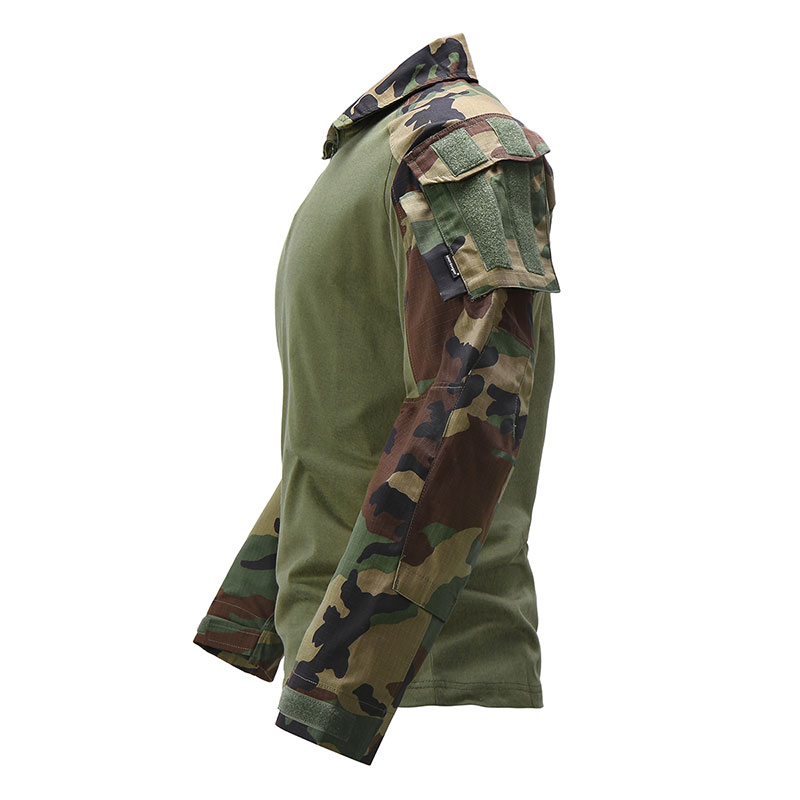 ウッドランド迷彩　コンバットパンツ　コンバットシャツ　サイズL　サバゲー　装備 ウッドランド迷彩 コンバットパンツ コンバットシャツ サイズL