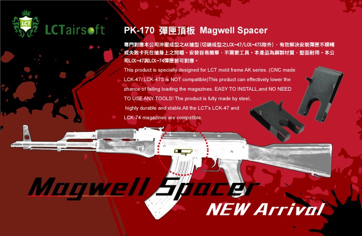 LCT PK-170 AKマグウェル スペーサー Magwell Spacer | ミリタリー小物
