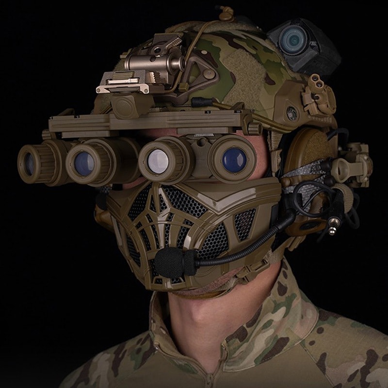 Sherbets 新品　希少　ライブグッズ　マスク WoSporT Scorpion ハーフ スチールメッシュ マスク DarkEarth