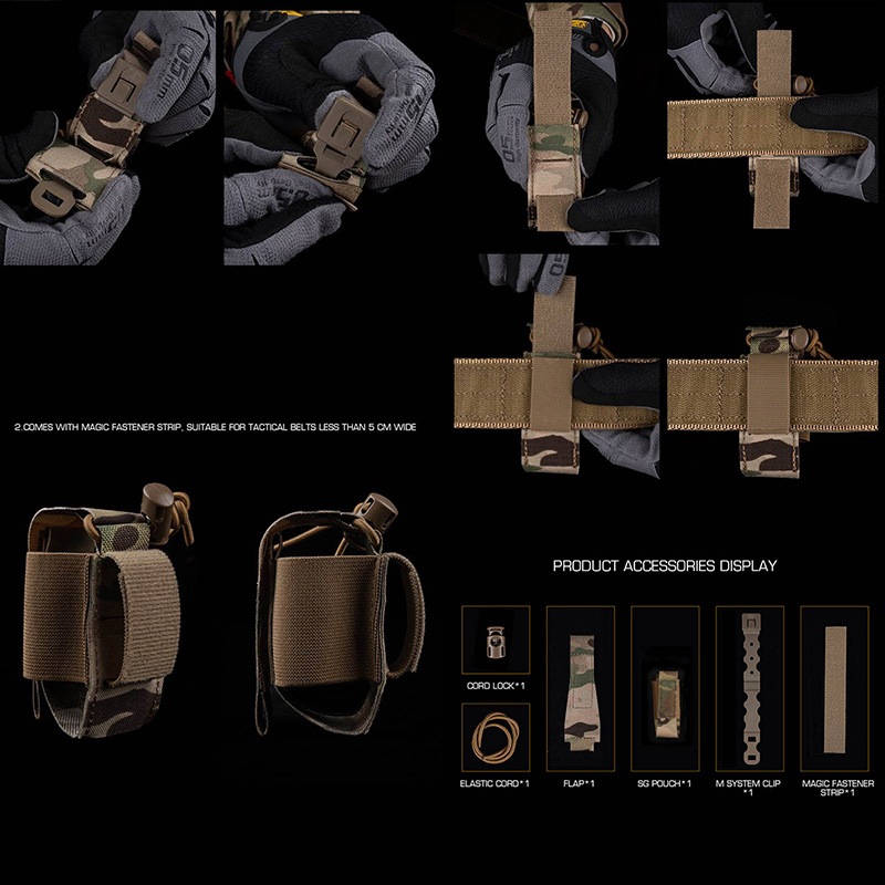 WoSporT UNOBTAINIUM GEARタイプ グレネード ポーチ MC M67グレネード