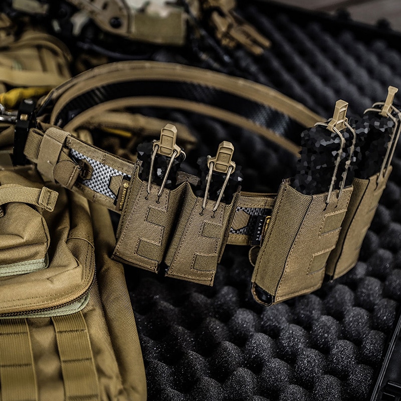 Emersongear V-Edge ダブルマガジンポーチ Black(5.56/7.62対応