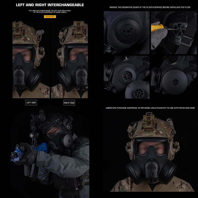 FM53 ガスマスク レプリカ FM53 Type Dummy Gas Mask | WWS