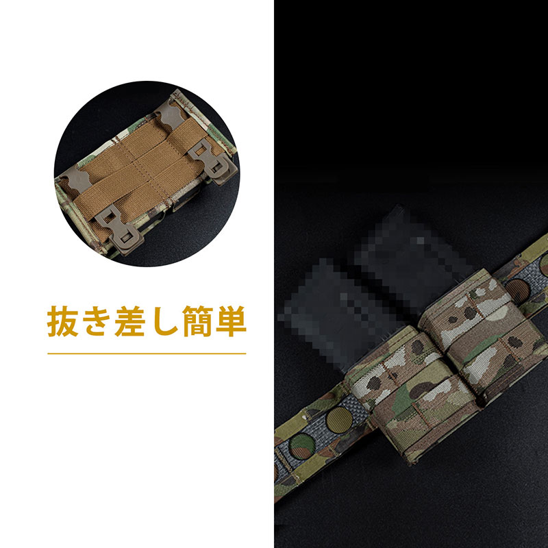 WoSporT esstacタイプ 5.56 ダブルマガジンポーチ ショート RG