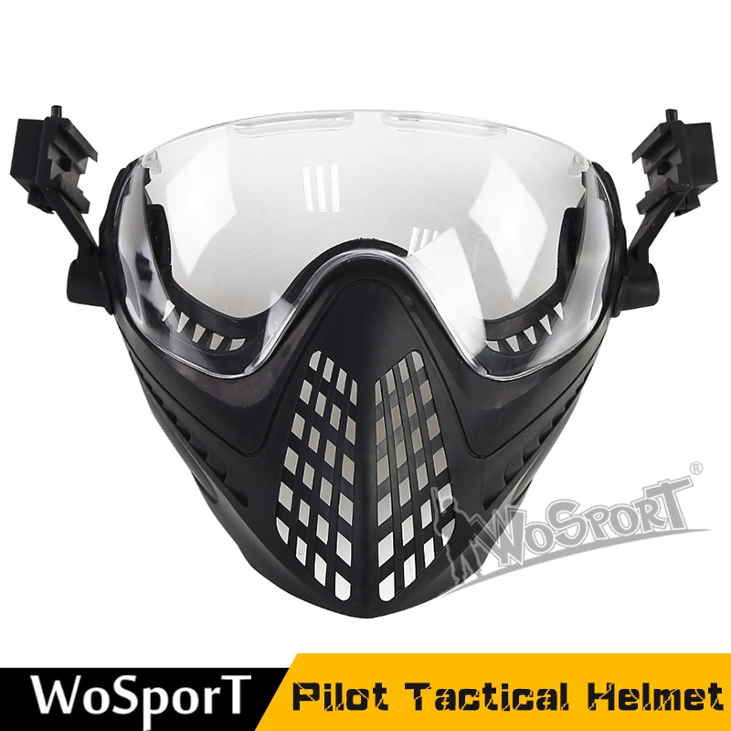 WoSporT パイロットタクティカルヘルメット (FASTヘルメットアダプター