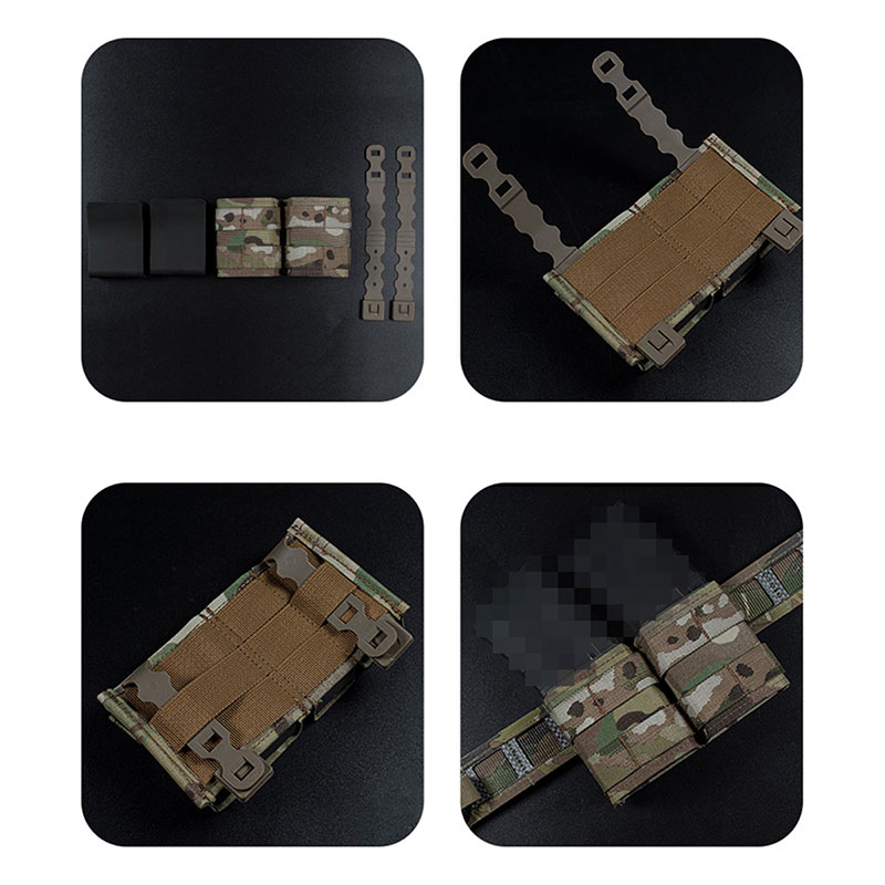 バラ売り可　ESSTAC社　5.56mmマガジンポーチカモ esstac 5.56 single KYWI Shorty- Naked | REALMENT