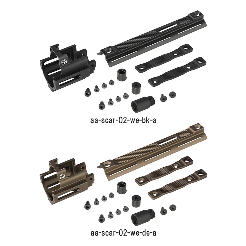 Airsoft Artisan PMMタイプ SCAR M-LOKフロントセットキット BK VFC/WE