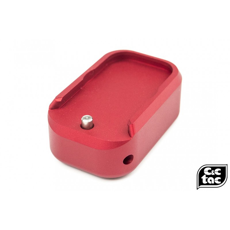 C&C Tac TTIスタイルマガジンベースパッド Short RED (東京マルイ