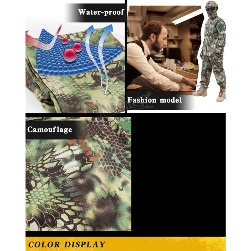 Landcamo コンバットユニフォーム 上下ブーニーハットセット タクティカル Landcamo コンバットユニフォーム 上下ブーニーハットセット