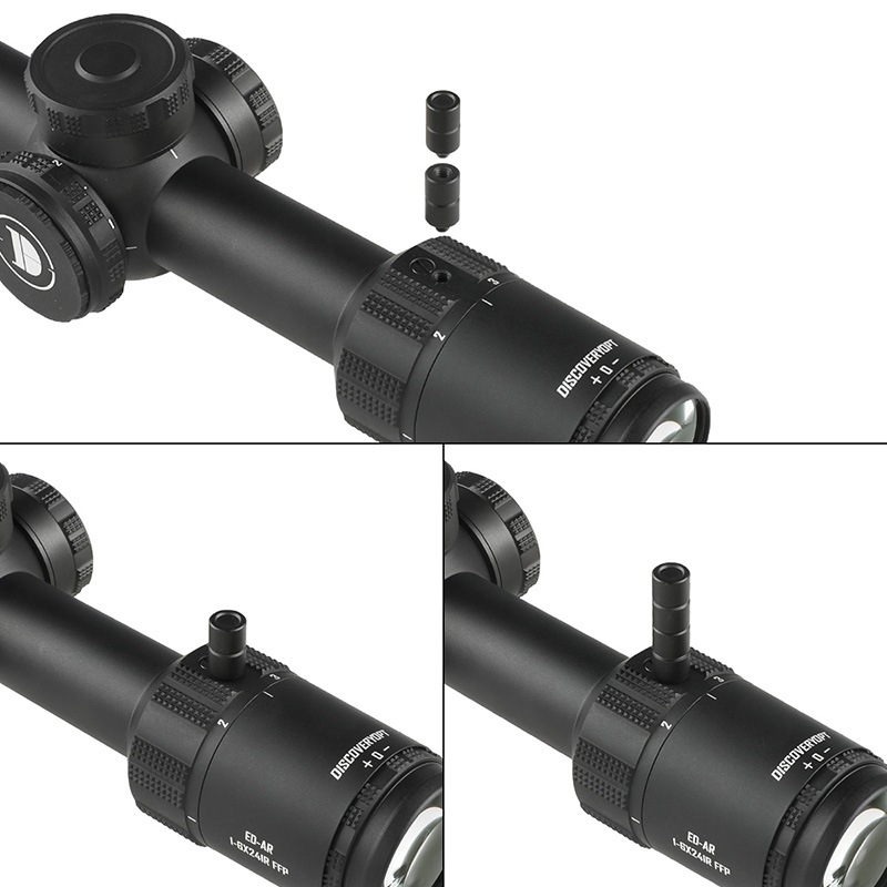 DISCOVERY ED-AR 1-6×24IR FFP イルミネート ライフルスコープ Black