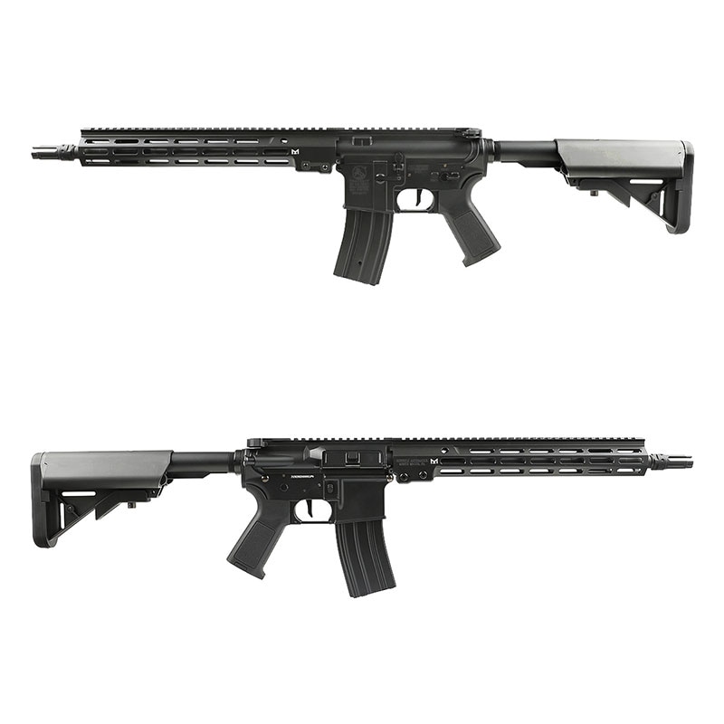 Double Eagle ֥륤 M4 URG-I/Mk16 14.5inch AEG ư 饤ե (Żҥȥꥬ/JP Ver.) Black 󥱡 