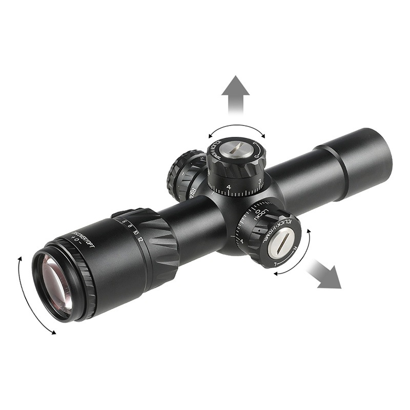 DISCOVERY HD 2-12×24 SFIR SFP ライフルスコープ Black 20mmレール 2