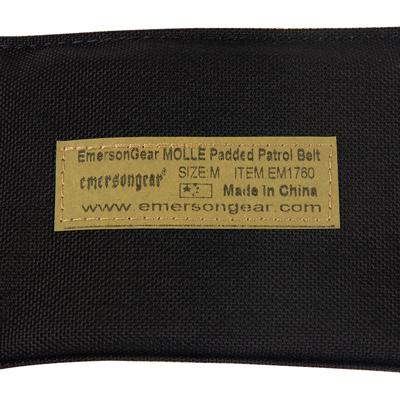 EMERSON MOLLE Padded Patrol Belt BK Mサイズ | サバゲー装備品